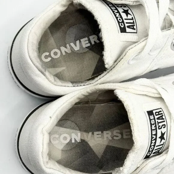 Converse All Star Slip On Low Lace Up White Sneakers - US Women’s 6 / EU 36.5 - Picture 11 of 14